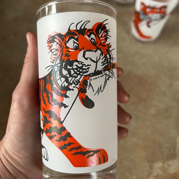 Vintage Clemson Tiger Tumbler Set of 9 - Picture 2 of 3